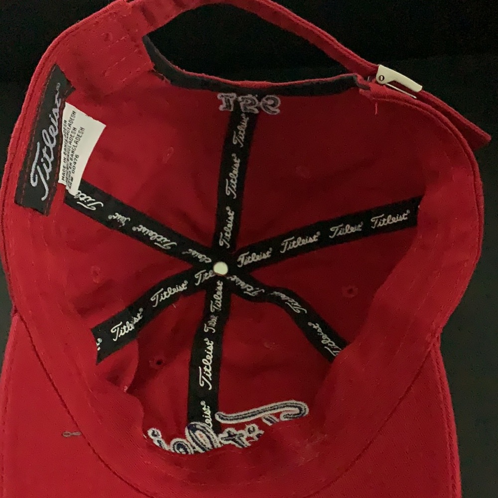 Titleist Red Golf Adjustable Cap - image 8